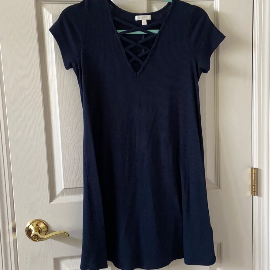Navy Blue Tshirt Dress